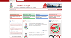 Desktop Screenshot of comune.costadirovigo.ro.it